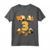 Bambino 3° Compleanno - Maglietta Ruspa 3 Anni Cantiere - Regalo Divertente per Piccoli Costruttori