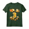 Bambino 3° Compleanno - Maglietta Ruspa 3 Anni Cantiere - Regalo Divertente per Piccoli Costruttori