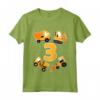 Bambino 3° Compleanno - Maglietta Ruspa 3 Anni Cantiere - Regalo Divertente per Piccoli Costruttori