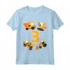 Bambino 3° Compleanno - Maglietta Ruspa 3 Anni Cantiere - Regalo Divertente per Piccoli Costruttori