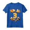 Bambino 3° Compleanno - Maglietta Ruspa 3 Anni Cantiere - Regalo Divertente per Piccoli Costruttori