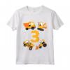 Bambino 3° Compleanno - Maglietta Ruspa 3 Anni Cantiere - Regalo Divertente per Piccoli Costruttori