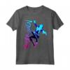 HapTiger Spider-Gwen Neon Gradient Web Maglietta - Officially Licensed Marvel Apparel for Fans - 16MARV144