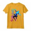 HapTiger Spider-Gwen Neon Gradient Web Maglietta - Officially Licensed Marvel Apparel for Fans - 16MARV144