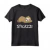 Sticazzi Maglietta Bradipo - Divertente Regalo per la Pigrizia - Frasi Ironiche e Simpatiche - Marca HapTiger