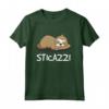 Sticazzi Maglietta Bradipo - Divertente Regalo per la Pigrizia - Frasi Ironiche e Simpatiche - Marca HapTiger