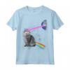 Laser Occhi Spazio Cat T-Shirt - Camicia Divertente per Gatti Spaziale