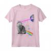 Laser Occhi Spazio Cat T-Shirt - Camicia Divertente per Gatti Spaziale