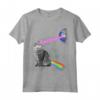 Laser Occhi Spazio Cat T-Shirt - Camicia Divertente per Gatti Spaziale