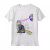 Laser Occhi Spazio Cat T-Shirt - Camicia Divertente per Gatti Spaziale