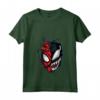 HapTiger Spider-Man Peter Venom Split Face Maglietta con Collo a V - Officially Licensed Apparel for Marvel Fans - 20MARV00005A-001