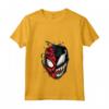 HapTiger Spider-Man Peter Venom Split Face Maglietta con Collo a V - Officially Licensed Apparel for Marvel Fans - 20MARV00005A-001