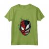 HapTiger Spider-Man Peter Venom Split Face Maglietta con Collo a V - Officially Licensed Apparel for Marvel Fans - 20MARV00005A-001