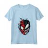 HapTiger Spider-Man Peter Venom Split Face Maglietta con Collo a V - Officially Licensed Apparel for Marvel Fans - 20MARV00005A-001