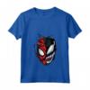 HapTiger Spider-Man Peter Venom Split Face Maglietta con Collo a V - Officially Licensed Apparel for Marvel Fans - 20MARV00005A-001