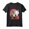 Gatto Guerriero Samurai Figo - Maglietta Grafico d'Arte Giapponese - Ideale per Appassionati di Gatti e Cultura Giapponese