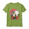 Gatto Guerriero Samurai Figo - Maglietta Grafico d'Arte Giapponese - Ideale per Appassionati di Gatti e Cultura Giapponese