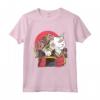 Gatto Guerriero Samurai Figo - Maglietta Grafico d'Arte Giapponese - Ideale per Appassionati di Gatti e Cultura Giapponese