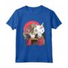 Gatto Guerriero Samurai Figo - Maglietta Grafico d'Arte Giapponese - Ideale per Appassionati di Gatti e Cultura Giapponese