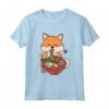Kawaii Shiba Inu Mangiare Tagliatelle di Ramen - Maglietta Regalo per Amanti dei Cani e del Ramen