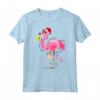 Flamingo Christmas Tree Lights Funny X-Mas Ornament Decor Maglietta - Ideale per Natale e come Regalo Unico per Amanti degli Animali
