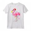 Flamingo Christmas Tree Lights Funny X-Mas Ornament Decor Maglietta - Ideale per Natale e come Regalo Unico per Amanti degli Animali