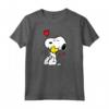 HapTiger Valentine Snoopy e Woodstock - Un Sacco di Amore Maglietta - Licenza Ufficiale - Ideale per San Valentino