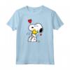 HapTiger Valentine Snoopy e Woodstock - Un Sacco di Amore Maglietta - Licenza Ufficiale - Ideale per San Valentino