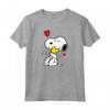 HapTiger Valentine Snoopy e Woodstock - Un Sacco di Amore Maglietta - Licenza Ufficiale - Ideale per San Valentino