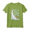 HapTiger Frozen Elsa Shine Bright On My 4th Birthday Maglietta - Officially Licensed Apparel for Disney Princess Fans