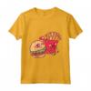 Funny Fast Food - Burn e Patatine Maglietta - Design Hamburger e Patatine Fritte - Ideale per gli Appassionati di Cibo