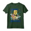 SpongeBob SquarePants It's My 5th Birthday Group Shot Maglietta - Officially Licensed Apparel for Kids