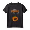 Piccola Zucca sulla Strada - Maglietta Gravidanza Bambino di Halloween - Ideale per la Maternità durante Halloween