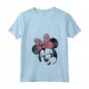 HapTiger Mickey And Friends Minnie Mouse Big Face Maglietta con Collo a V - Maglietta Ufficiale Disney - Acquista Online