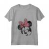 HapTiger Mickey And Friends Minnie Mouse Big Face Maglietta con Collo a V - Maglietta Ufficiale Disney - Acquista Online