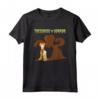 HapTiger Treehouse of Horror Dracula Burns and Bart T-Shirt - Official Merchandise for Halloween - Men, Women, Girls, Boys
