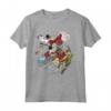 HapTiger Peter Pan Group Shot Faded Portrait Maglietta - Officially Licensed Disney Tee - Never Grow Up Design