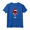 Calice da Vino Natalizio - Maglietta Festa di Natale - Regalo Unico per gli Amanti del Vino a Natale