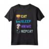 Mangia Dormi Anime Ripeti Ramen - Design Kawaii Maglietta Manga Giapponese per Otaku