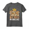 Re dei Funghi Porcini - Maglietta Divertente per Micologi - Ideale per Amanti dei Funghi
