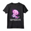 Gamesalotl Axolotl Cute Playing Video Game Maglietta - Funny Tee for Gamers - Perfect Gift for Birthday or Christmas