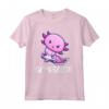 Gamesalotl Axolotl Cute Playing Video Game Maglietta - Funny Tee for Gamers - Perfect Gift for Birthday or Christmas