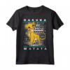HapTiger Lion King Hakuna Matata Simba Artsy Background Maglietta - Officially Licensed Apparel for Disney Fans