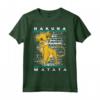 HapTiger Lion King Hakuna Matata Simba Artsy Background Maglietta - Officially Licensed Apparel for Disney Fans