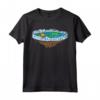 Flat Earth Ice Wall Sun Moon Funny Conspiracy Theory Gift Maglietta - Unique Apparel for Flat Earth Believers and Space Enthusiasts