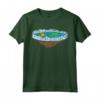 Flat Earth Ice Wall Sun Moon Funny Conspiracy Theory Gift Maglietta - Unique Apparel for Flat Earth Believers and Space Enthusiasts