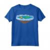 Flat Earth Ice Wall Sun Moon Funny Conspiracy Theory Gift Maglietta - Unique Apparel for Flat Earth Believers and Space Enthusiasts