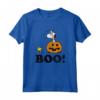 Arachidi Halloween Snoopy Woodstock BOO! Maglietta - Licenza Ufficiale HapTiger - Ideale per Halloween e Fan di Snoopy