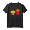 Hamburger Burger Fast Food Patate Fritte - Maglietta French Fries And Burger per Amanti del Cibo Veloce - Ideale per Uomini, Donne e Bambini