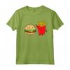 Hamburger Burger Fast Food Patate Fritte - Maglietta French Fries And Burger per Amanti del Cibo Veloce - Ideale per Uomini, Donne e Bambini